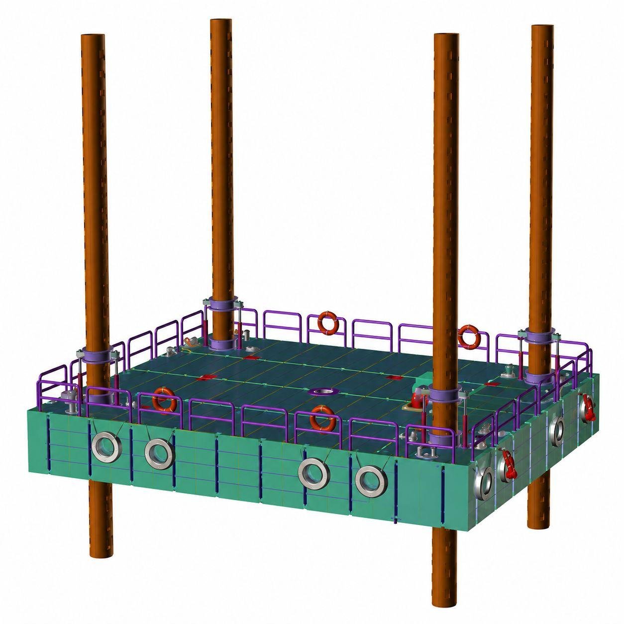 Self-Elevating Jack-Up Barge
